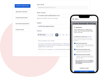 Configuration and Automation of Email Template in Appointment Booking Autopilot App